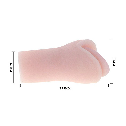 Мастурбатор телесного цвета с грушей Baile Oral Sex BM-009074Q