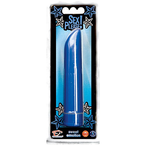 Синий мини-вибратор Topco Sales Sex Please! Sweet Emotion Vibe 2100102 (12,7 см)