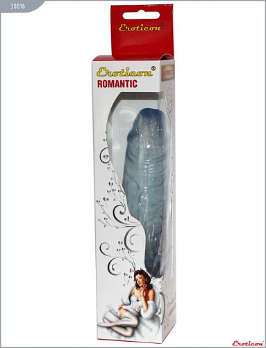 Прозрачный гелевый фаллоимитатор с утолщением Eroticon 30016