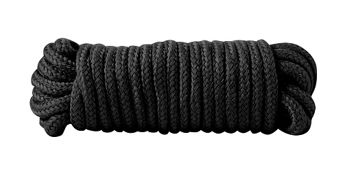 Чёрная хлопковая верёвка Blush Novelties Bondage Rope 16 Feet 520046 (5 м)