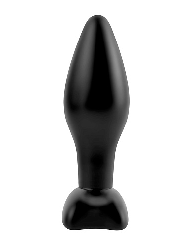Чёрная анальная пробочка Pipedream Small Silicone Plug PD4602-23 (11 см)