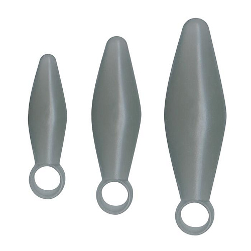 Набор из трёх анальных втулок дымчатого цвета Toy Joy Finger Rimmer 3006009760