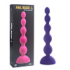 Фиолетовый анальный вибростимулятор Howells Anal Beads L 189022pur (21,5 см)