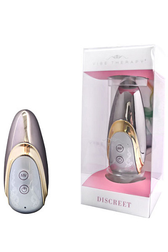 Серебристый клиторальный вибростимулятор Vibe Therapy Descreet 50830