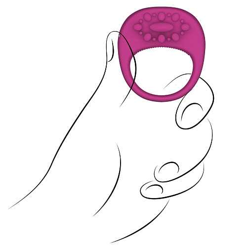 Розовая вибро-насадка Jopen ELA JO-8032-00-3