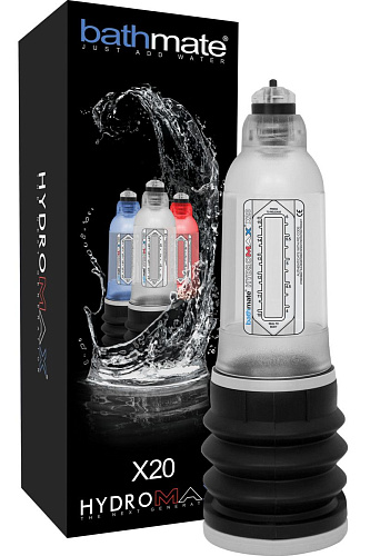 Гидропомпа с прозрачной колбой Bathmate Hydromax X20 HM-20-CC