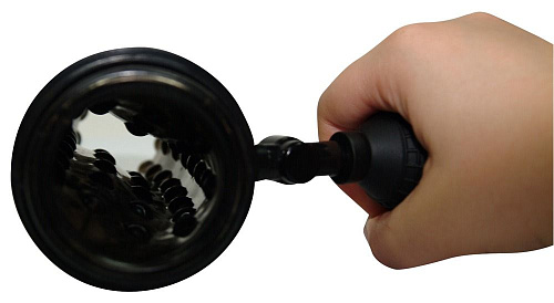 Чёрный мастурбатор с помпой Orion Pussy to go pump 0502596