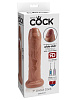 Кофейный необрезанный фаллоимитатор на присоске Pipedream 7 Uncut Cock PD5561-22 (19,1 см)
