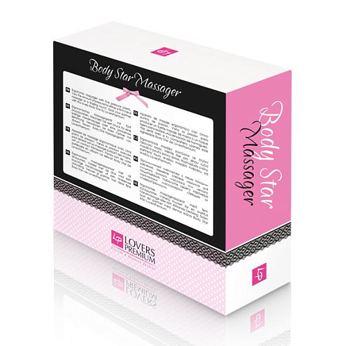 Белый массажер в виде звезды LoversPremium Body Star Massager E22053