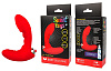 Красный вибромассажёр простаты с шипиками Bior toys ST-40141-3