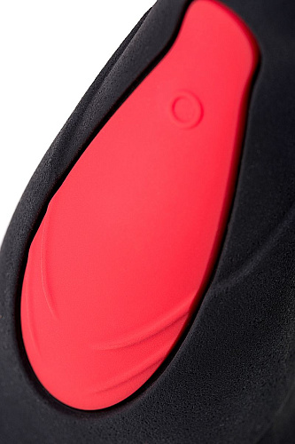 Перезаряжаемый мастурбатор чёрно-красного цвета Erotist Eruption 543003