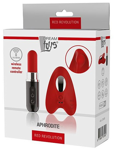 Красная насадка в трусики с пультом-помадой Dream Toys APHRODITE 21618