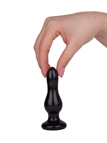 Чёрная анальная пробка LOVETOY (А-Полимер) MAGNUM 11 421100 (11 см)
