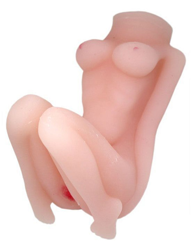 Мастурбатор телесного цвета «Женское тело» с вибрацией Eroticon 30203