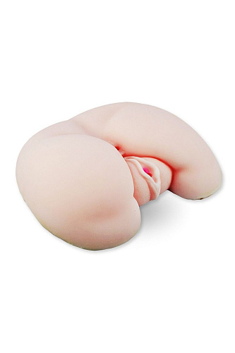 Вибровагина телесного цвета с анусом Xise XS-MA50002