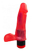 Красный гелевый вибратор Сумерки богов №2 312-02 BX DD (16 см)