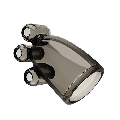 Дымчатая насадка-мастурбатор с вибрацией Baile Vibrating Crystal Cap II BI-014630