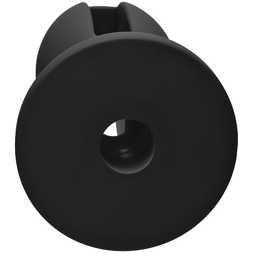 Чёрная анальная пробка Doc Johnson Kink Wet Works Lube Luge Premium Silicone Plug 6 2401-05-BX (15,2 см)