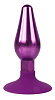 Конусовидная анальная пробка фиолетового цвета Bior toys IL-28003-VLT (10 см)