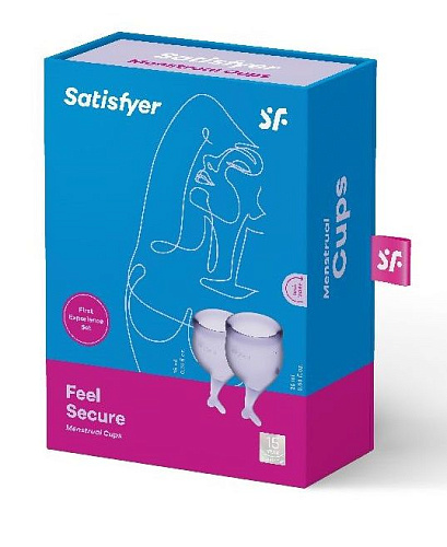 Набор менструальных чаш Satisfyer Feel secure Menstrual Cup J1766 (размер S + L)