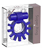 Синее перезаряжаемое эрекционное виброкольцо ML Creation Super Ring ML39