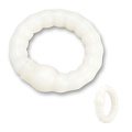 Светящееся в темноте белое эрекционное колечко Erotic Fantasy EF-T025-CLR