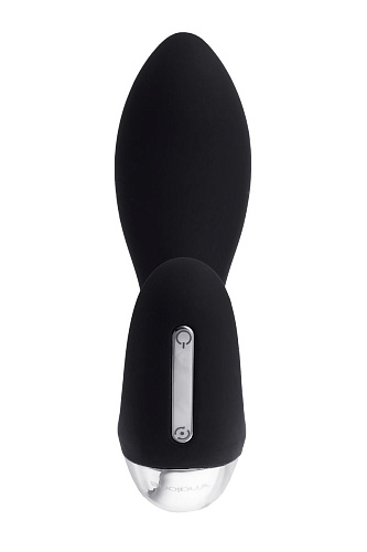 Чёрный вибромассажёр простаты с пультом ДУ Nalone Pro-P VS-VR50-1