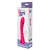 Розовый перезаряжаемый вибратор с ребрышками Dream Toys NAUGHTY BARONESS 21375 (12,5 см)