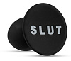 Чёрная анальная пробка Blush Novelties Slut Plug BL-81205 (6,3 см)