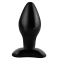 Чёрная анальная пробка среднего размера Pipedream Large Silicone Plug PD4604-23 (13 см)
