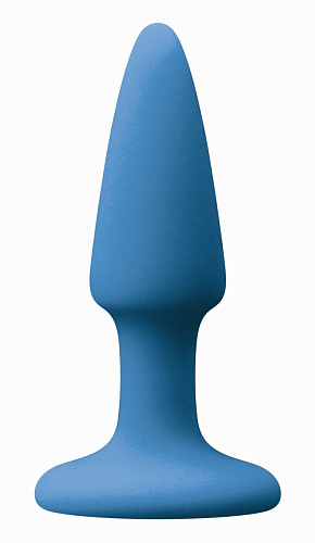 Голубая анальная мини-пробка NS Novelties Mini Plug NSN-0413-17 (9 см)