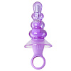 Анальный фиолетовый вибростимулятор Toy Joy My Bum Lollipop Vibro Butt Plug Purple 3006009750 (8,5 см)