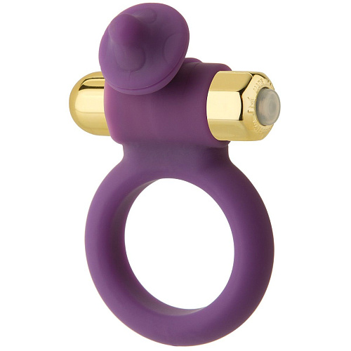 Эрекционное виброкольцо фиолетового цвета Doc Johnson THE MYSTICAL MUSHROOM 0995-32-BX
