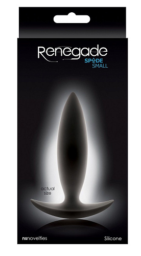 Чёрная анальная пробка для ношения NS Novelties Renegade Spades NSN-1106-13 (10,1 см)