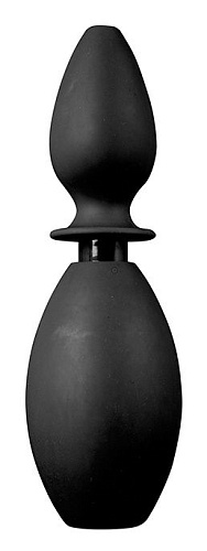 Чёрный анальный душ с насадкой-пробкой NMC 111811
