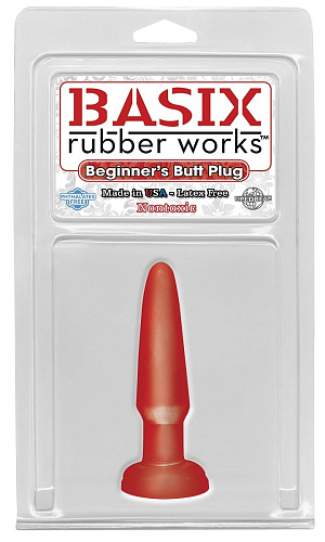 Красная анальная пробка Pipedream Beginners Butt Plug PD4267-15 (10,9 см)