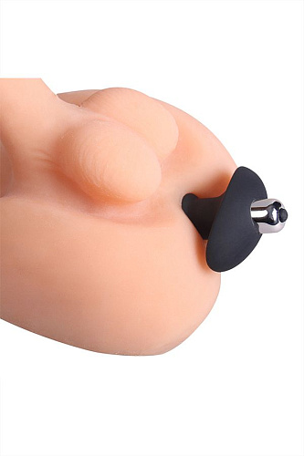 Чёрная анальная втулка с вибрацией S-HANDE Stararrow SHD-012 (10 см)