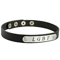 Чёрный чокер Sitabella «LGBT» 3354 LGBT