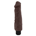 Коричневый вибратор-реалистик Chisa Greedy Guy CN-711703574 (24 см)