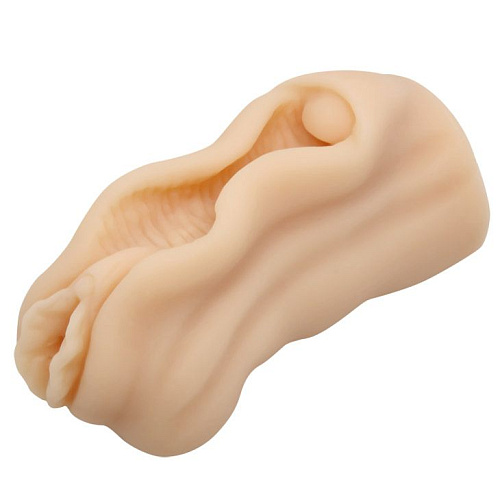 Мастурбатор-вагина телесного цвета  без вибрации с необычным дизайном Baile BM-009184-1