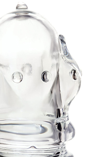 Прозрачная насадка на пенис с расширенной головкой A-toys TOYFA 768010 (15,3 см)