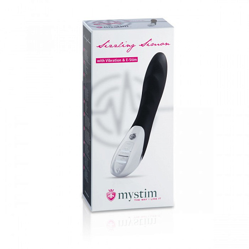 Вибратор с электростимуляцией MyStim Sizzling Simon 46870 (27 см)