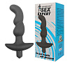Чёрный анальный вибратор Bior toys Sexual Health and Pleasure SEM-55072 (11,8 см)