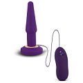 Фиолетовая анальная вибропробка Seven Creations APEX BUTT PLUG SMALL PURPLE 2415-03PU/APU BX (14 см)