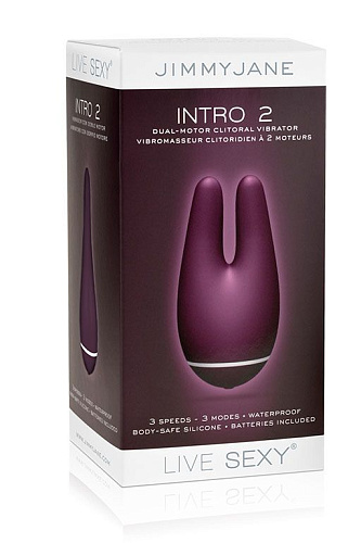 Фиолетовый вибромассажёр с ушками JimmyJane Intro 2 Purple 12444