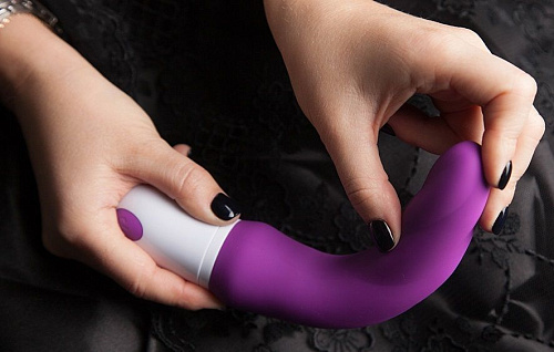 Фиолетовый гибкий рельефный вибратор RestArt Sparta RA-303 (23 см)