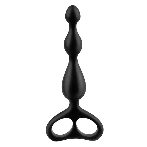 Чёрный анальный стимулятор из силикона Pipedream Tail Teazer PD4645-23 (16,9 см)