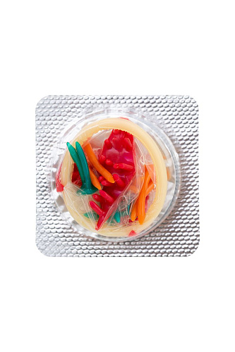 Презерватив с пучками усиков Штучки-дрючки Стимулирующая штучка №2 690919 (1 шт)