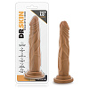 Кофейный фаллоимитатор без мошонки Blush Novelties Dr. Skin Realistic Cock Basic 7.5 BL-26117 (19 см)