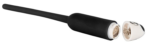 Чёрный вибратор для уретры Orion Silikon Dilator 0591807